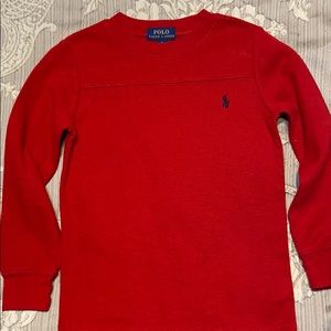 Boys long sleeved POLO shirt.
